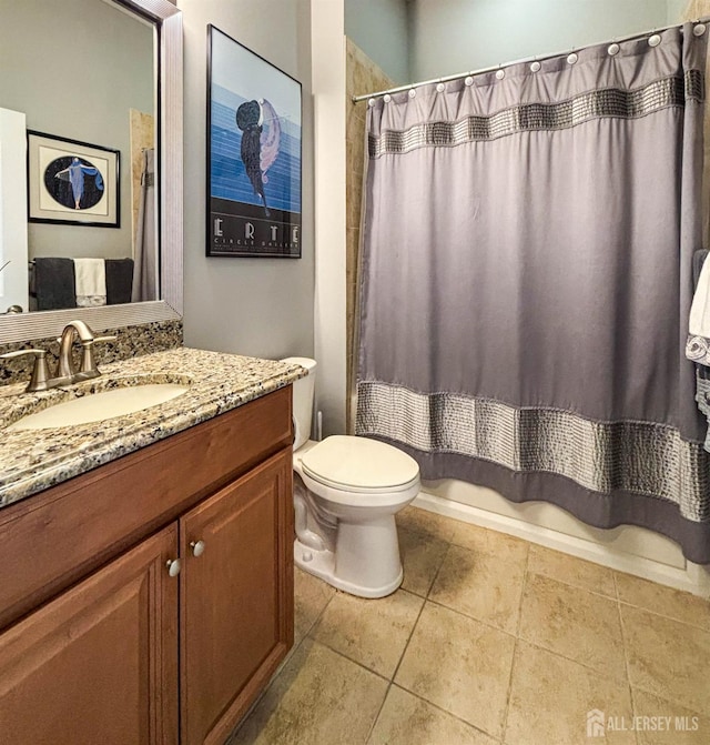 53 Mandrake Rd, Monroe, NJ 08831 - full bathroom with toilet, vanity, and tile patterned floors