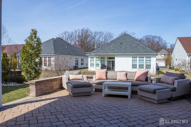 53 Mandrake Rd, Monroe, NJ 08831 - view of patio with an outdoor hangout area