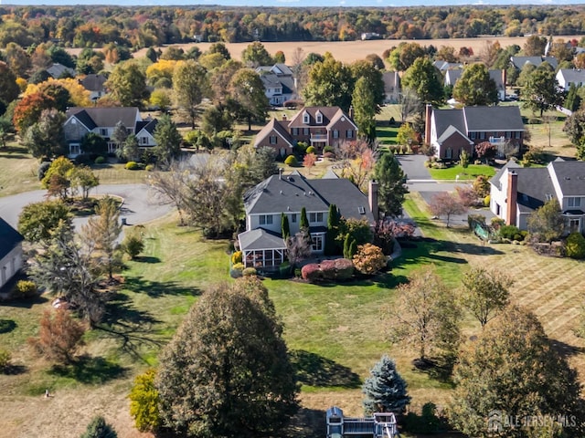 drone / aerial view featuring a residential view