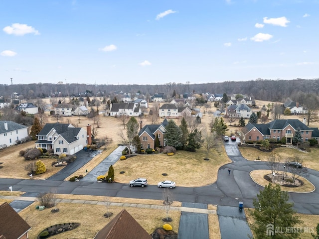 drone / aerial view featuring a residential view