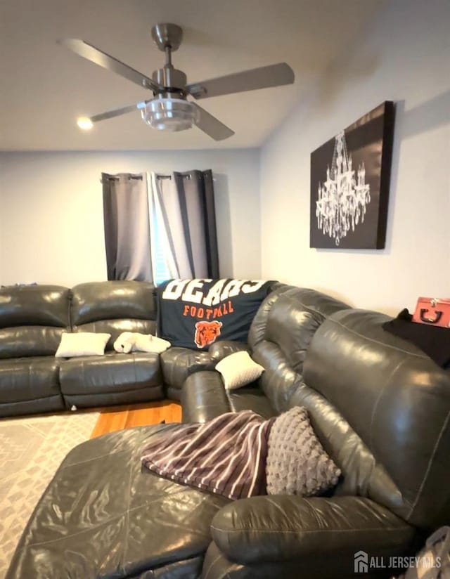 150 School St, Piscataway, NJ 08878 - living room with ceiling fan