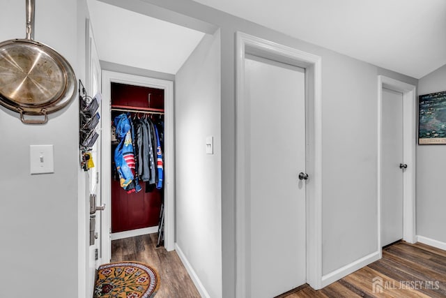 208 Hilltop Blvd, Old Bridge, NJ 07735 - corridor featuring wood finished floors and baseboards