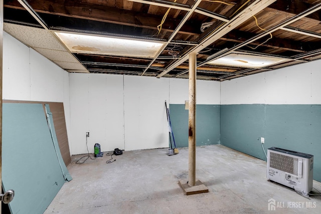 208 Hilltop Blvd, Old Bridge, NJ 07735 - unfinished basement featuring heating unit