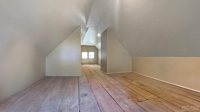 264 Seaman St, New Brunswick, NJ 08901 - additional living space featuring hardwood / wood-style flooring and lofted ceiling