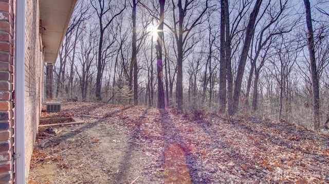 view of nature featuring a forest view