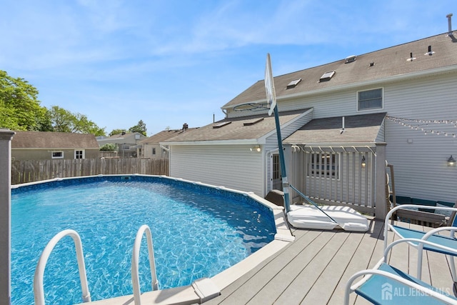 3223 Banta Rd, South Plainfield, NJ 07080 - view of pool with a deck