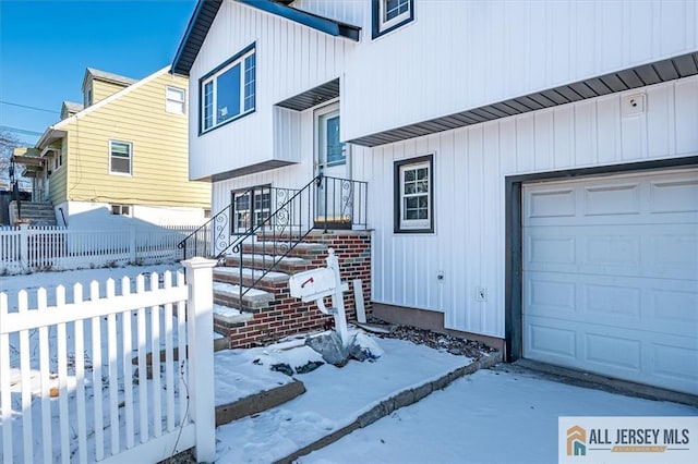 40 Brown Ave, Iselin, NJ 08830 - view of snow covered property entrance