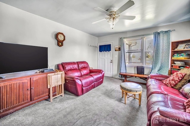 29 Pulawski Ave, South River, NJ 08882 - living room with carpet flooring and ceiling fan