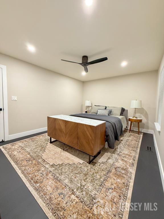 813 Darlington Dr, Old Bridge, NJ 08857 - bedroom with a ceiling fan and recessed lighting