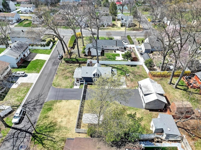 aerial perspective of suburban area