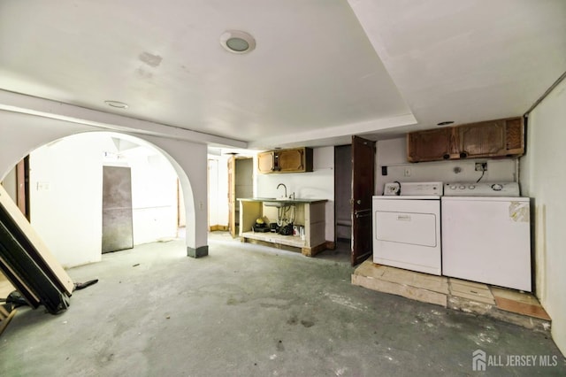 17 New Brunswick Ave, Matawan, NJ 07747 - garage featuring independent washer and dryer