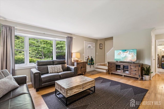383 S Stump Tavern Rd S, Jackson, NJ 08527 - living room with light wood-style floors