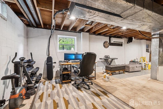 383 S Stump Tavern Rd S, Jackson, NJ 08527 - office area with a wall mounted AC