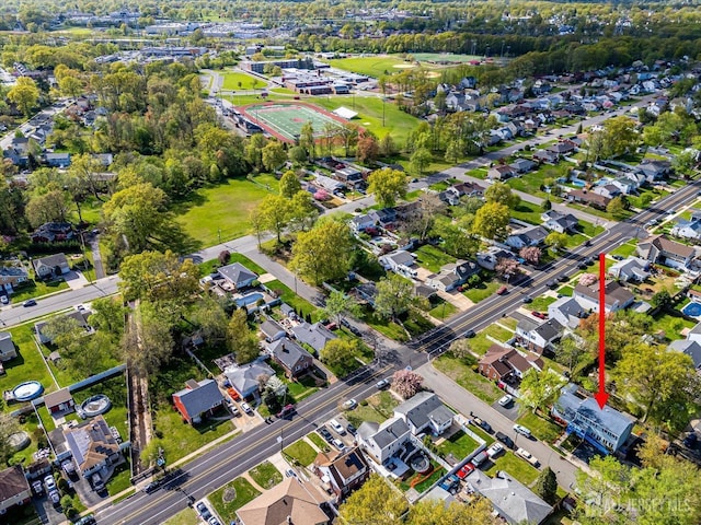 bird's eye view featuring a residential view