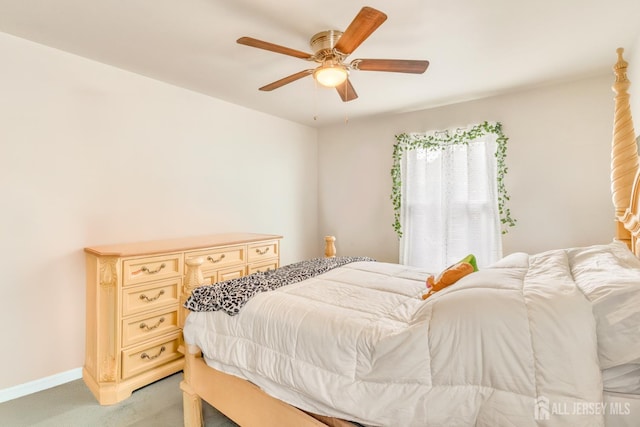 24 Higgins Rd, Old Bridge, NJ 08857 - bedroom featuring light carpet, a ceiling fan, and baseboards