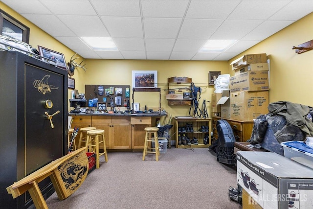 view of storage area