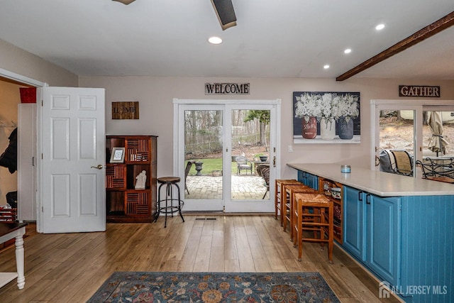 17 Morningside Dr, Old Bridge, NJ 08857 - interior space with visible vents, light wood-style flooring, and recessed lighting