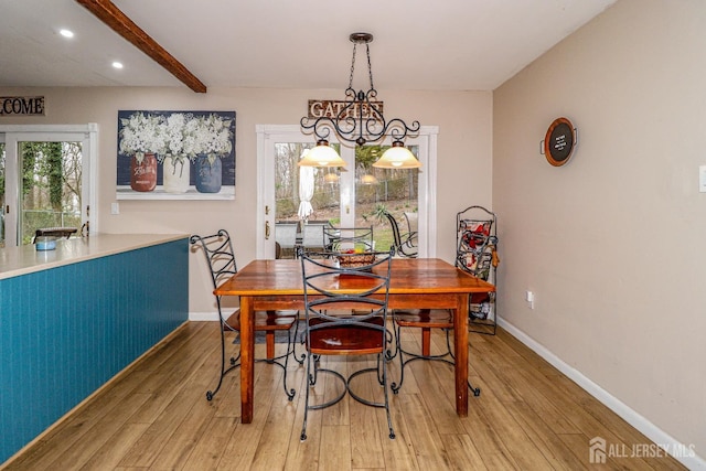 17 Morningside Dr, Old Bridge, NJ 08857 - dining area featuring wood finished floors, baseboards, and recessed lighting