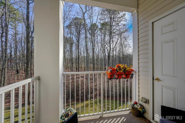 view of balcony