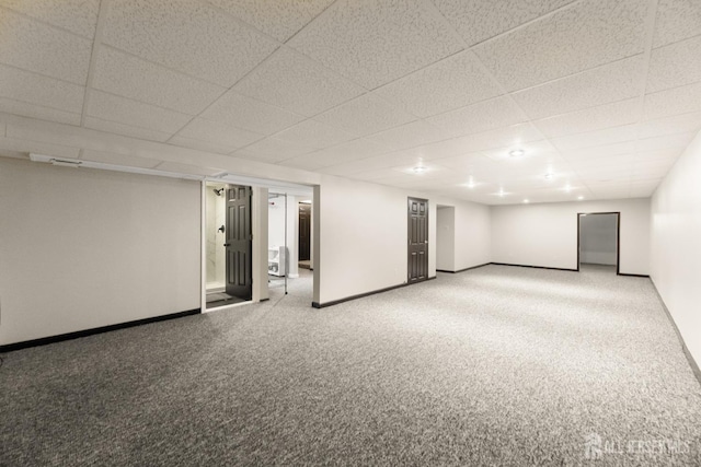46 Thomas St, Monroe, NJ 08831 - carpeted spare room with baseboards and a drop ceiling