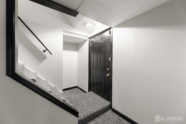 46 Thomas St, Monroe, NJ 08831 - stairs with carpet floors and baseboards