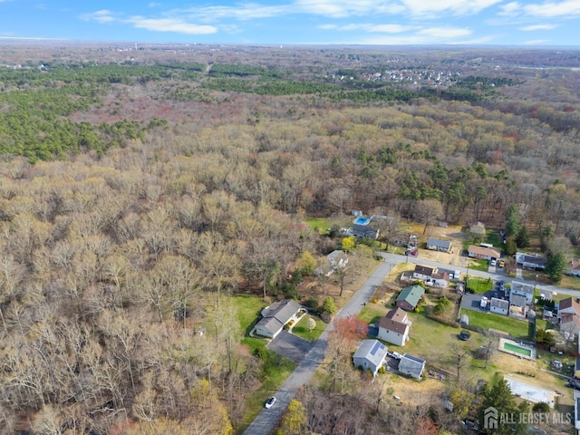 46 Thomas St, Monroe, NJ 08831 - aerial overview of property's location featuring a heavily wooded area