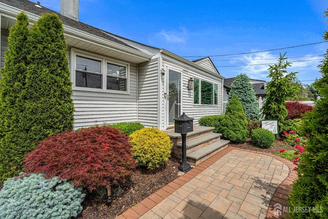 59 Mckinley Ave, Colonia, NJ 07067 - property entrance with a chimney