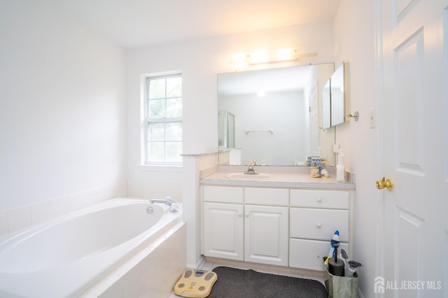7 Sequoia Dr, South Brunswick, NJ 08810 - full bathroom featuring vanity and a bath