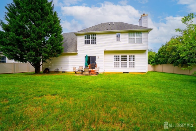 7 Sequoia Dr, South Brunswick, NJ 08810 - back of property with a chimney