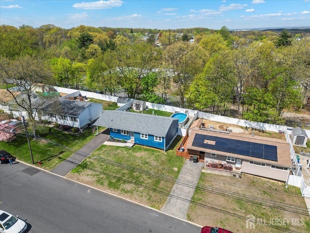 view of subject property