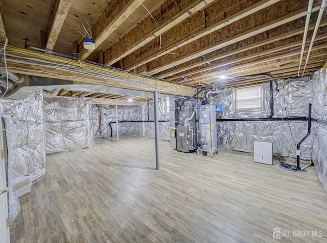221 Morning Glory Dr, Monroe, NJ 08831 - basement featuring gas water heater and heating unit