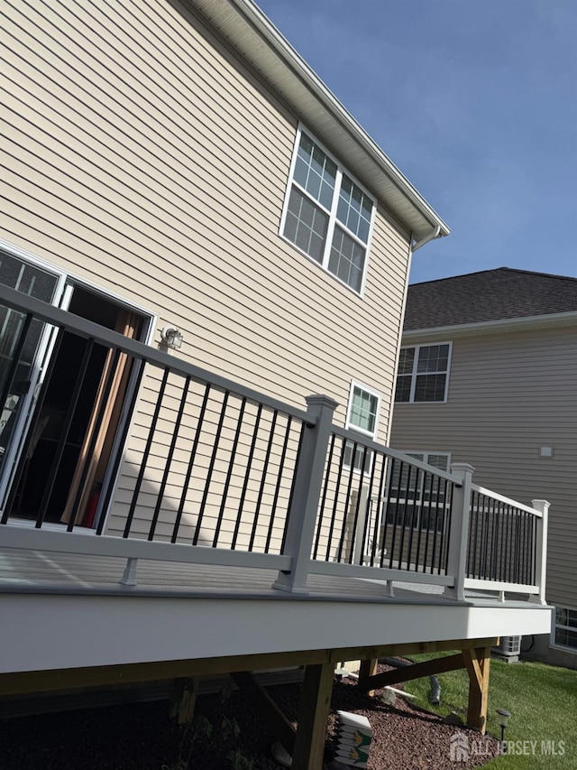 221 Morning Glory Dr, Monroe, NJ 08831 - rear view of property featuring a deck