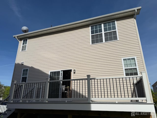 221 Morning Glory Dr, Monroe, NJ 08831 - back of house featuring a deck