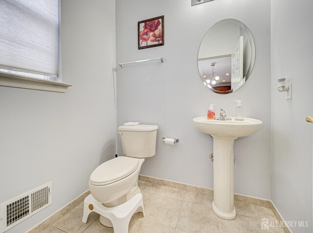 221 Morning Glory Dr, Monroe, NJ 08831 - bathroom featuring toilet and tile patterned flooring