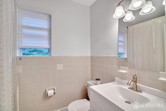 402 N Cranbury Rd Unit 8, East Brunswick, NJ 08816 - bathroom with vanity and tile walls