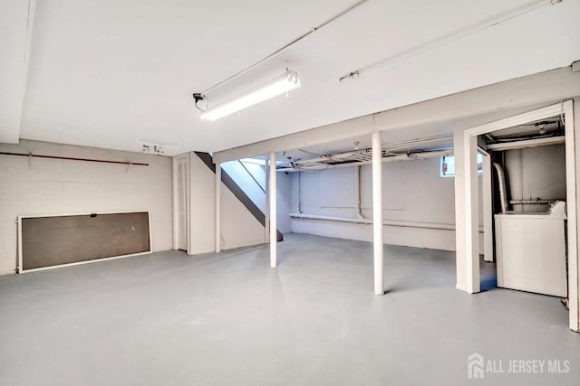 402 N Cranbury Rd Unit 8, East Brunswick, NJ 08816 - below grade area featuring independent washer and dryer