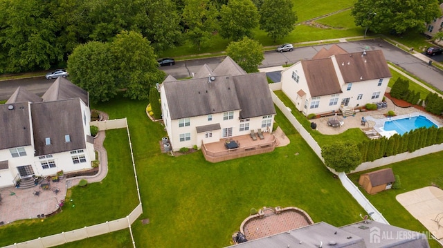 4 Bernadette Cir S, Brunswick, NJ 08852 - bird's eye view of a pool