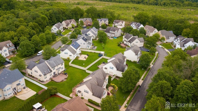 4 Bernadette Cir S, Brunswick, NJ 08852 - aerial perspective of suburban area with a heavily wooded area