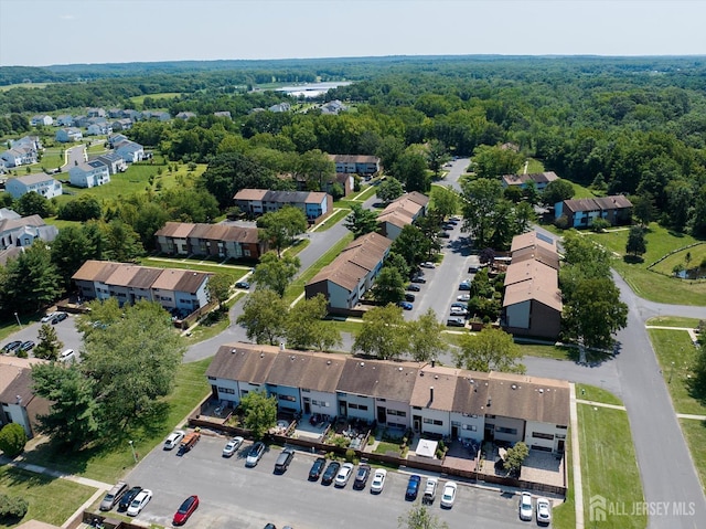 186 Hamilton Pl, East Windsor, NJ 08520 - aerial overview of property's location with a forest and nearby suburban area