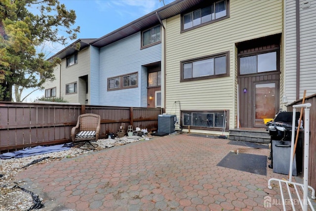 186 Hamilton Pl, East Windsor, NJ 08520 - back of property featuring a patio and central AC unit