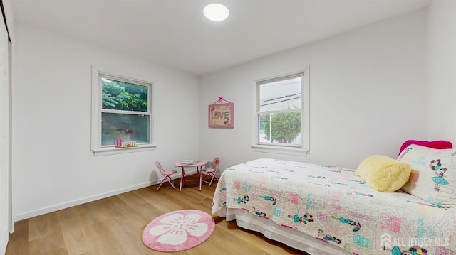 13 Prospect St, Metuchen, NJ 08840 - bedroom with multiple windows, wood finished floors, and baseboards