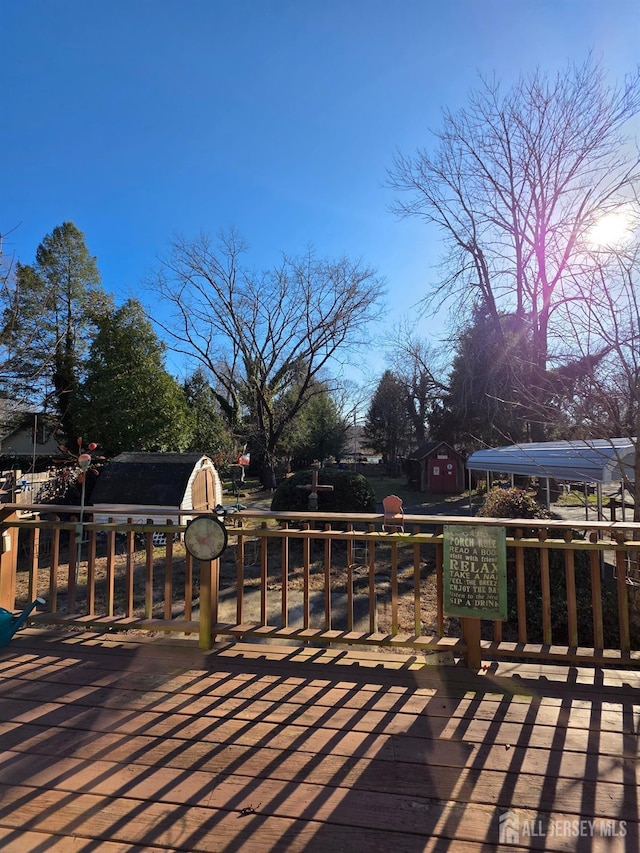 144 Buckelew Ave, Jamesburg, NJ 08831 - view of wooden terrace