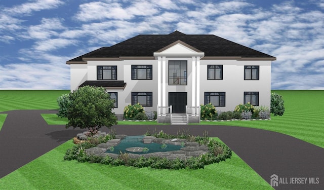 38 Ventnor Dr, Edison, NJ 08820 - view of front of home featuring stucco siding and a front yard