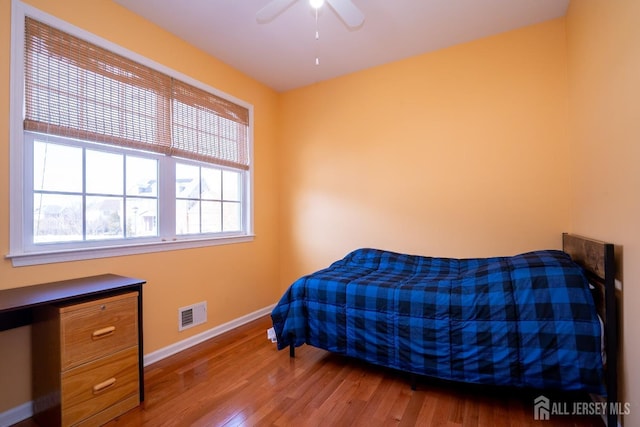 45 Green Ash St, Monroe, NJ 08831 - bedroom with wood finished floors, baseboards, and ceiling fan
