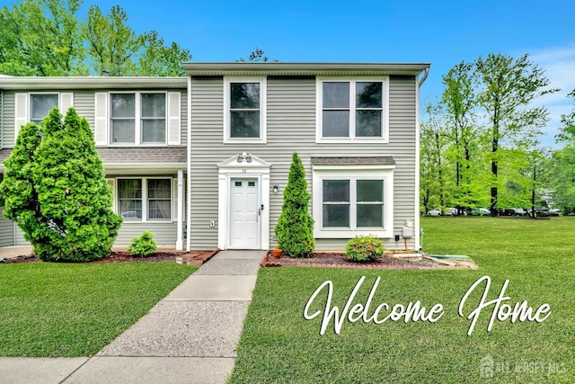 73 Doe Ct, South Brunswick, NJ 08852 - view of front of home featuring a front lawn