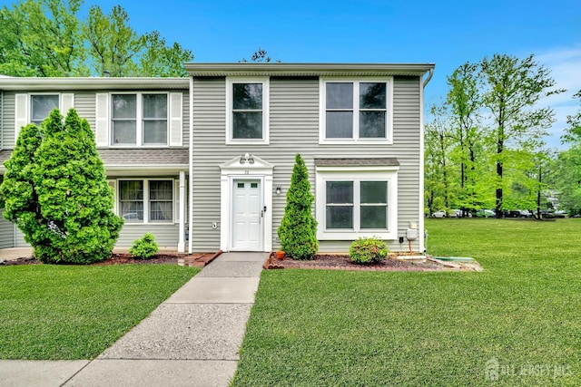 73 Doe Ct, South Brunswick, NJ 08852 - view of front of house with a front yard