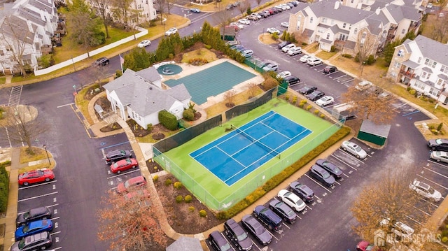 bird's eye view featuring a residential view