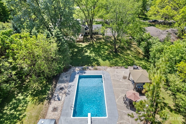 13 Orchard Pkwy, Morganville, NJ 07751 - drone / aerial view of a pool area