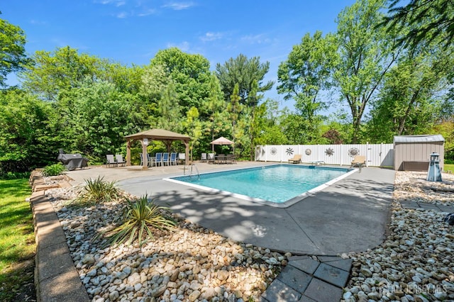 13 Orchard Pkwy, Morganville, NJ 07751 - view of pool with a gazebo and a patio area