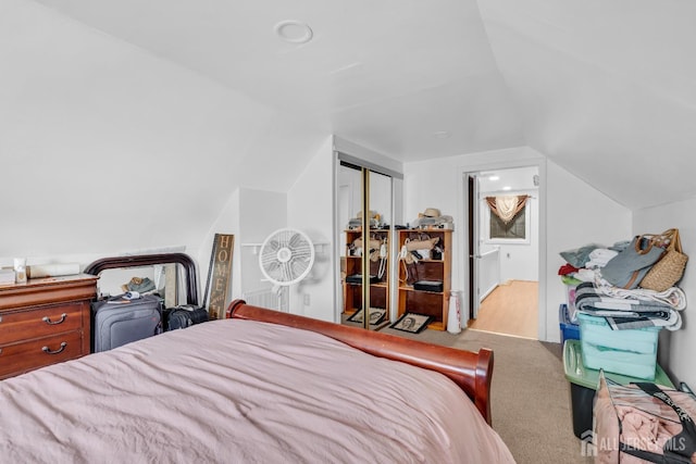 750 Barry Ave, Perth Amboy, NJ 08861 - bedroom with a closet, carpet, and vaulted ceiling